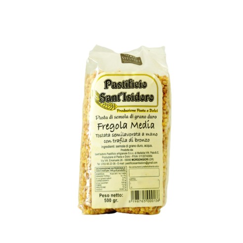 FREGOLA MEDIA E GROSSA busta 500gr  - SANT'ISIDORO