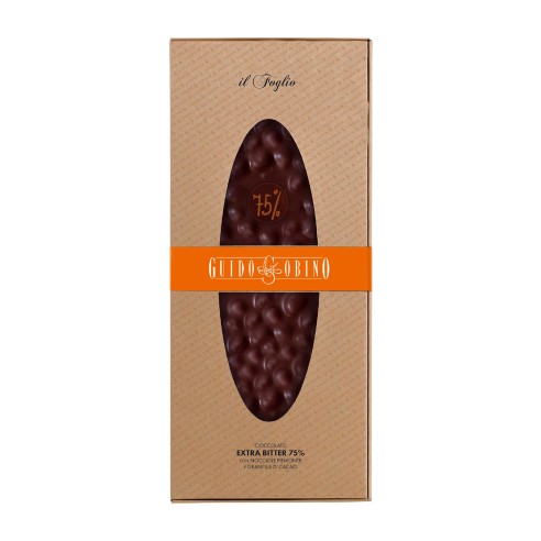 FOGLIO NOCCIOLATO EXTRA FONDENTE 75% 1kg - GOBINO