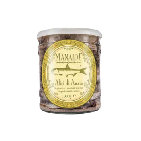 ALICI DI ANZIO SALATE IN CUGNETTO DI VETRO 1kg...