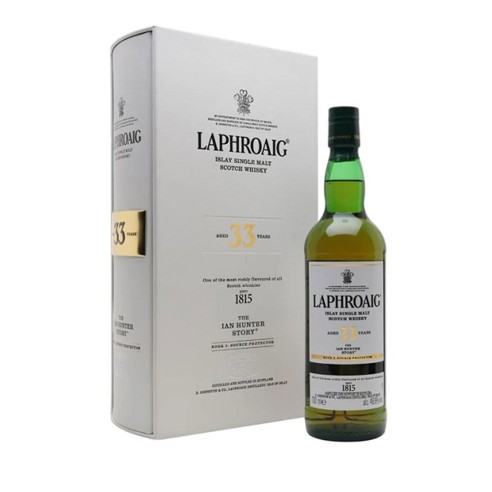 SINGLE ISLAY MALT 33y IAN HUNTER 49,9° 70cl AST LEGNO - LAPHROAIG