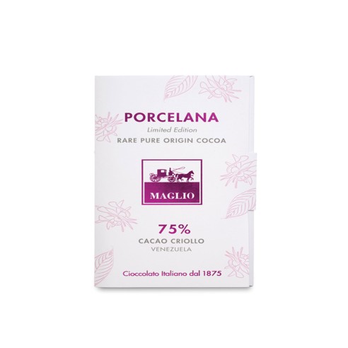 TAVOLETTA PORCELANA 75% CACAO CRIOLLO astuccio 80gr  - MAGLIO