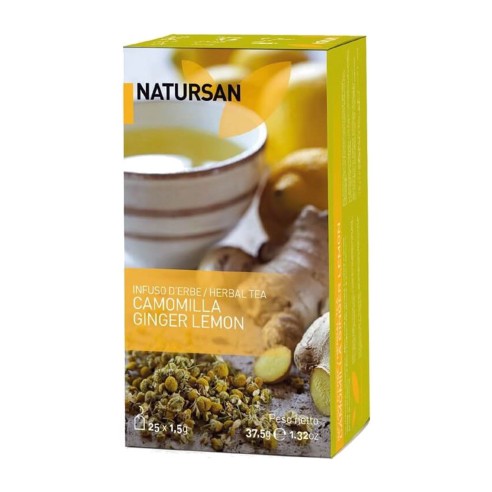 INFUSO CAMOMILLA GINGER LEMON 25 filtri 37,5 gr. - LA VIA DEL TE' - NATURSAN