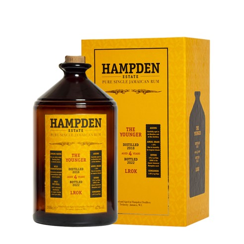 THE YOUNGER JAMAICAN RUM OVERPROOF LROK 3lt AST - HAMPDEN ESTATE