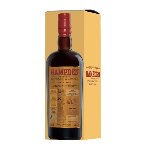 PURE SINGLE JAMAICAN RUM OVERPROOF 70cl AST  - HAMPDEN ESTATE