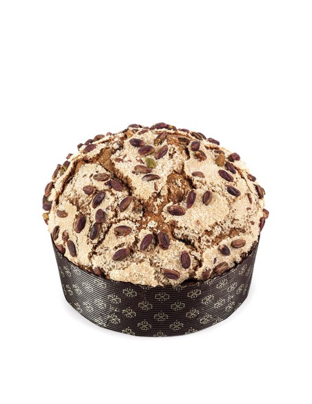 PANETTONE I PUPI pistacchio pesca e cioccolato fondente 750gr - VINCENTE DELICACIES