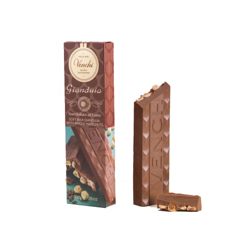 STECCA GIANDUJA NOCCIOLATO LATTE 200gr - VENCHI