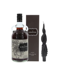 SPICED RUM 70cl con candela AST  - KRAKEN