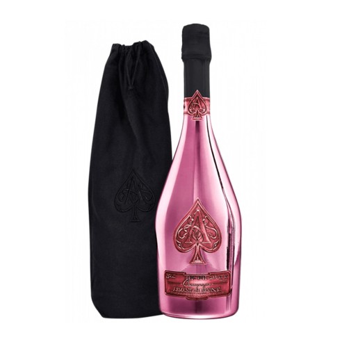 BRUT ROSE' 75cl VELVET BAG - ARMAND DE BRIGNAC