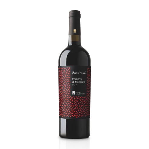 PRIMITIVO DI MANDURIA SASSIROSSI 75cl 2022 - FEUDI SALENTINI