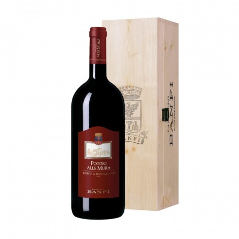 ROSSO DI MONTALCINO POGGIO ALLE MURA 1,5lt AST LEGNO 2021 - BANFI