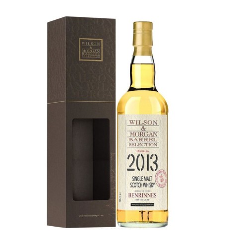 SINGLE ISLAY MALT 1ST FILL BOURBON BARREL 70cl AST 2013 - BENRINNES - WILSON & MORGAN