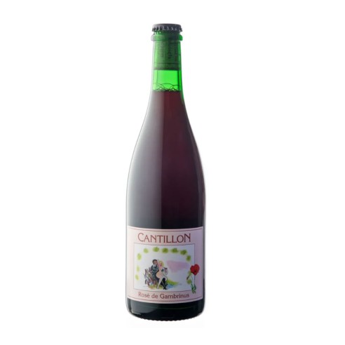 BIRRA ROSE' GAMBRINUS ROSATA miscele di lambic e lamponi 75cl - CANTILLON