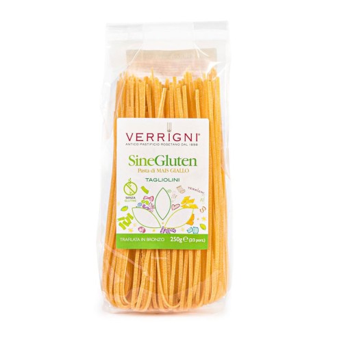 TAGLIOLINI DI MAIS GIALLO SENZA GLUTINE 250gr - VERRIGNI