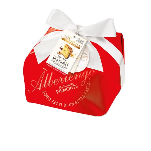 PANETTONE TRADIZIONALE GLASSATO BASSO sel. Piemonte 1kg - ALBERTENGO