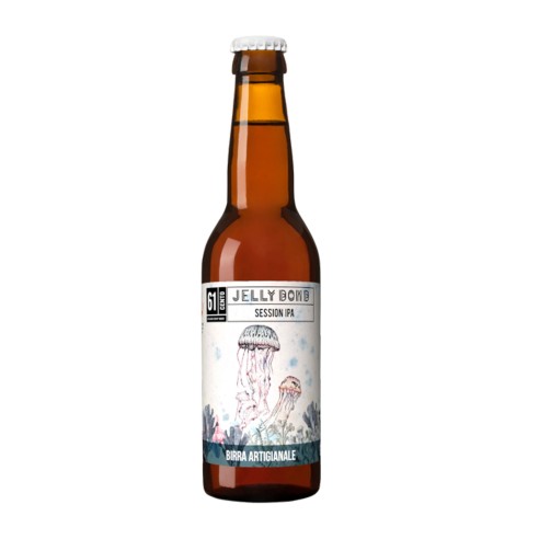 BIRRA JELLY BOMB SESSION IPA 75cl - BIRRIFICIO 61CENTO