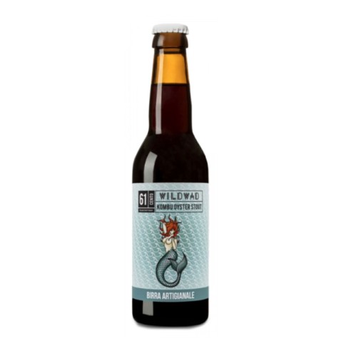 BIRRA WILD WAD KOMBU OYSTER STOUT (NERA) 75cl - BIRRIFICIO 61CENTO