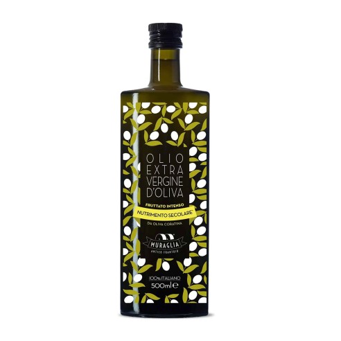 EX.VERG.OLIVA FRUTTATO INTENSO CORATINA PUGLIA bottiglia essenza 50cl - ANTICO FRANTOIO MURAGLIA