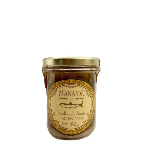 SARDINE DI ANZIO ALLA PESCATORA 180gr - MANAIDE