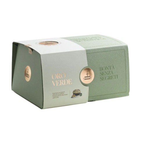 PANETTONE ORO VERDE 1kg + crema di Pistacchio...