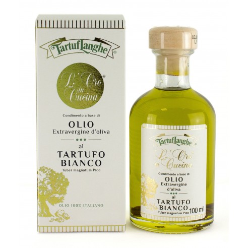 OLIO EXTRA VERGINE AL TARTUFO BIANCO 10cl  - TARTUFLANGHE