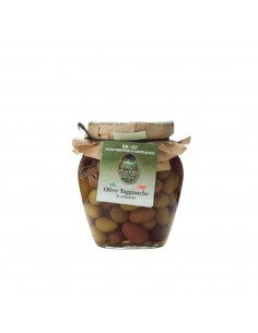 OLIVE TAGGIASCHE IN SALAMOIA 300gr VASO  - FRANTOIO DI...
