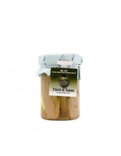 TONNO YELLOWFIN FILETTI IN OLIO D'OLIVA 300gr VASO  -...