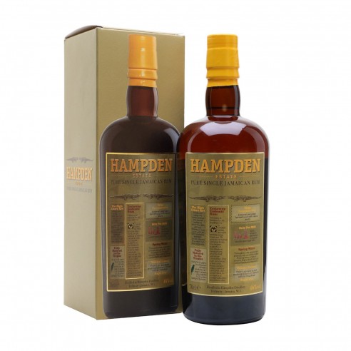 PURE SINGLE 8y JAMAICAN RUM 70cl AST - HAMPDEN ESTATE