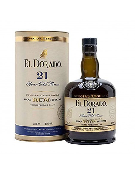 RUM DEMERARA 21y GUYANA 70cl  - EL DORADO