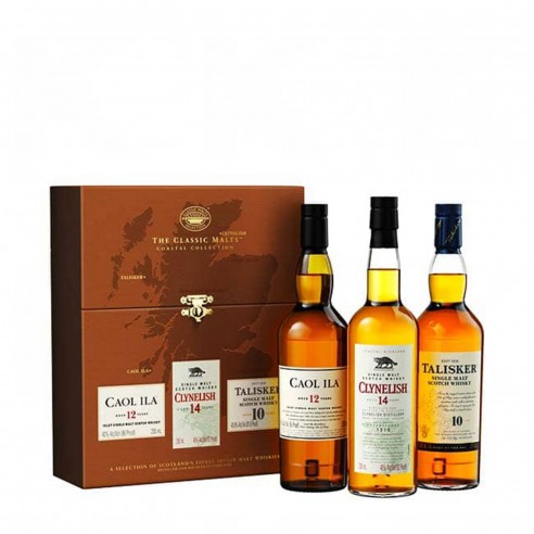 COLLEZ.CLASSIC MALT Caol ila 12y,Talisker 10y,Clynelish 14y 20cl x3  - DIAGEO